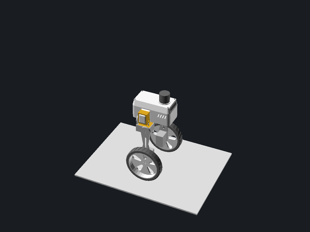 Wheeled bipedal balancer, view 1