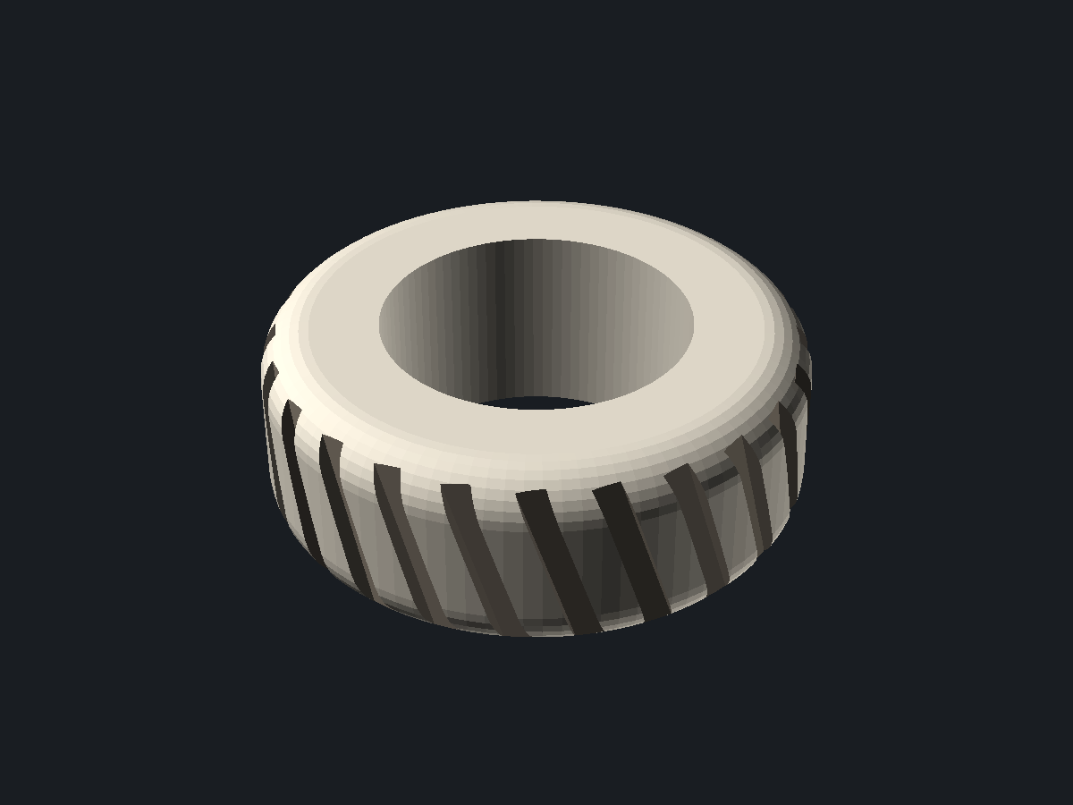 Parametric tyre, view 1