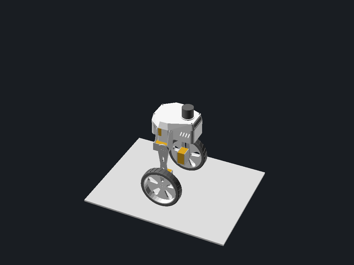 Wheeled bipedal balancer, view 1